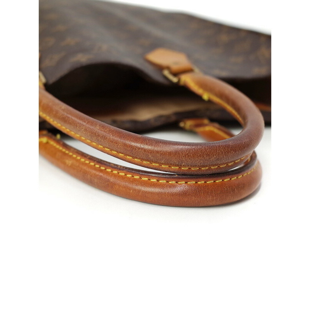 Louis Vuitton Monogram Bag Tote Sac Plat Leather Brown - Picture 4 of 8